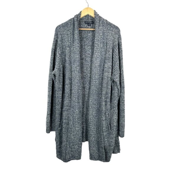 Barefoot Dreams Cozychic Lite Montecito Cardigan heather gray sz 3X - Picture 1 of 8